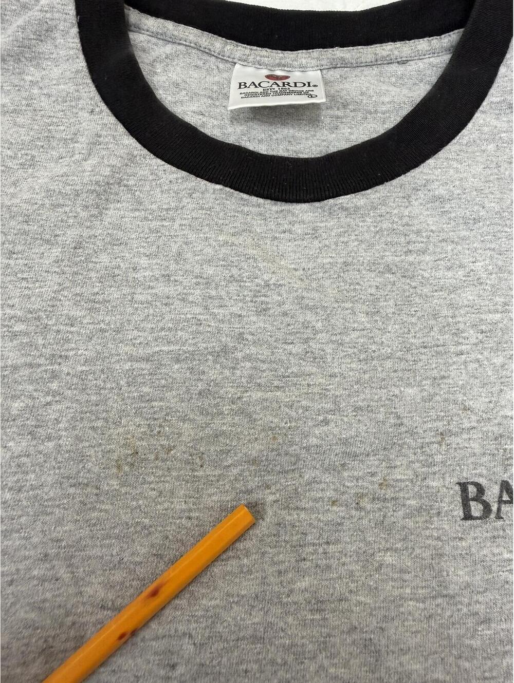 Vintage Bacardi Rum Ringer T-Shirt - Picture 3 of 6